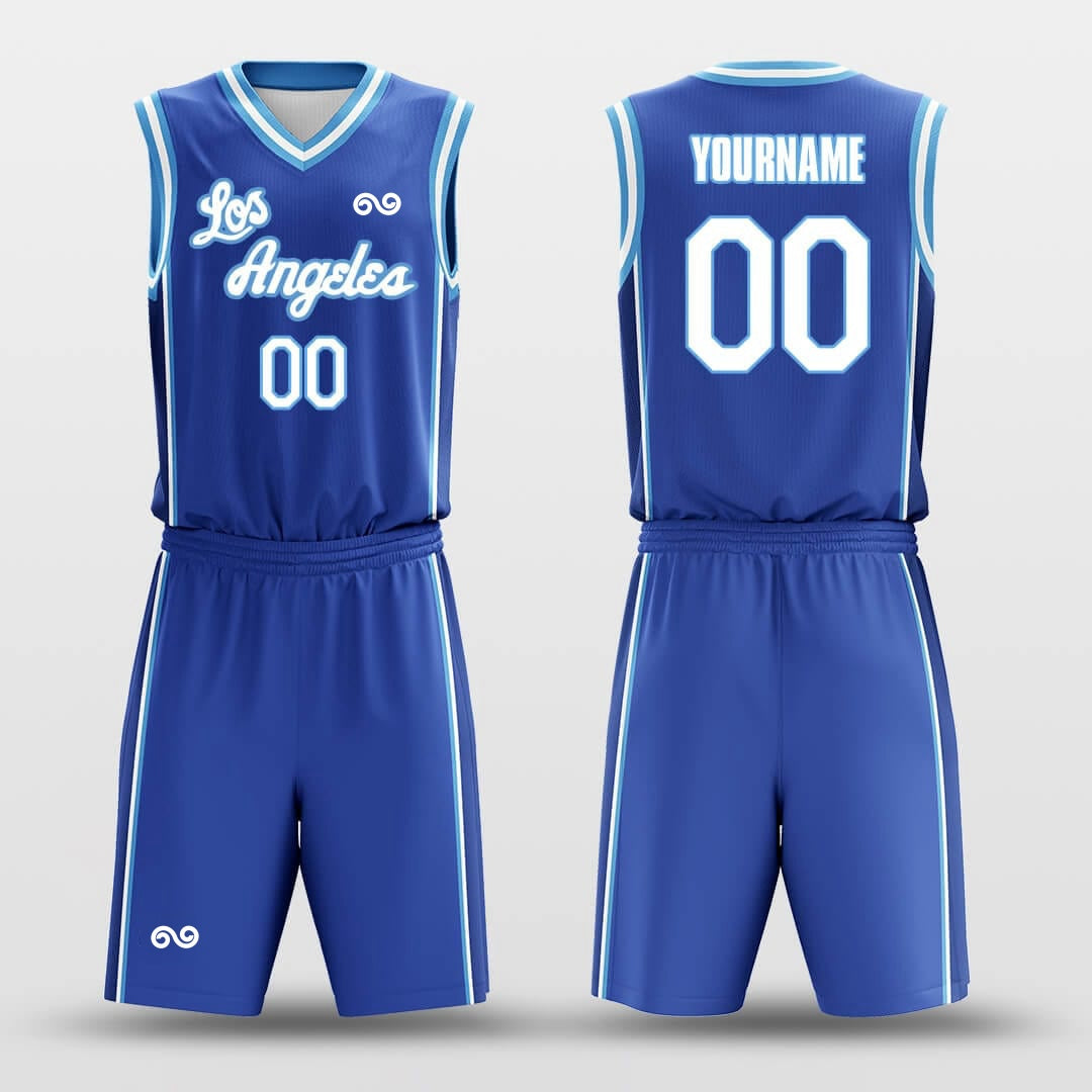 Los Angeles -Custom Basketball Jersey with Shorts Subliamted