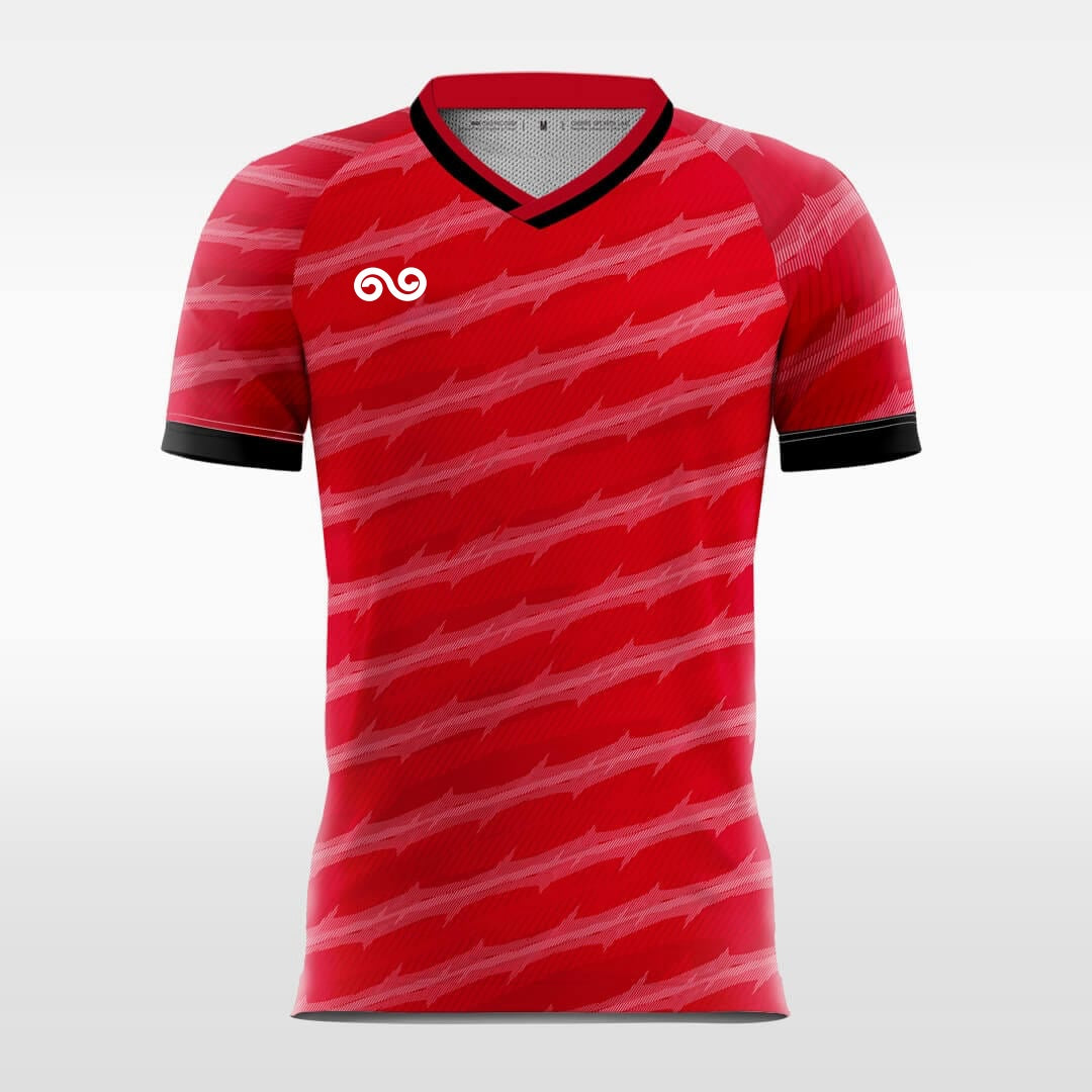 Lucky - Custom Soccer Jersey for Men Red Sublimated