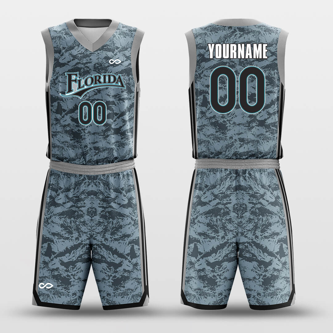 Marshland -Custom Basketball Jersey with Shorts Subliamted