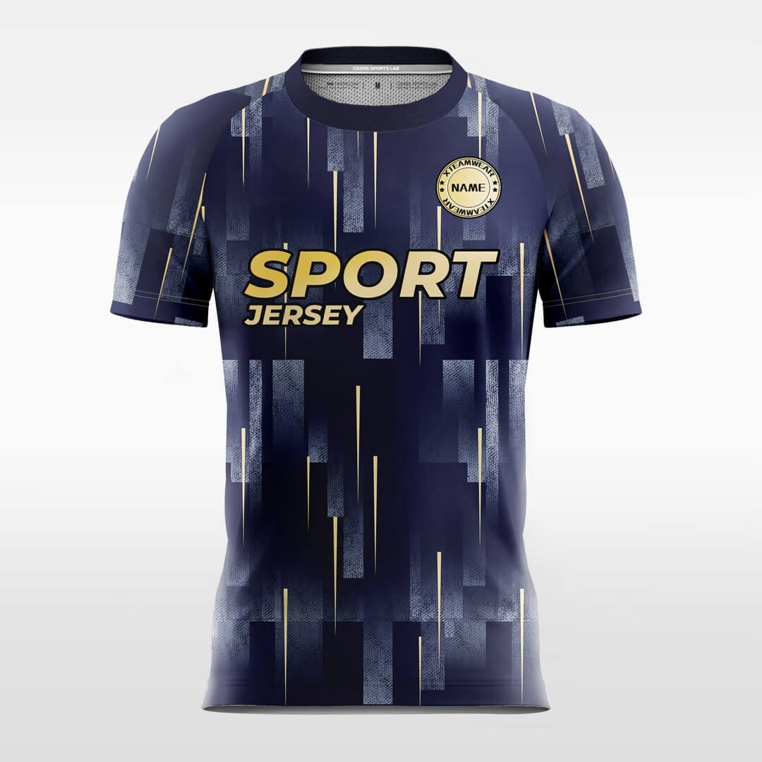 Meteor - Custom Soccer Jersey for Men Dark Grey Sublimated
