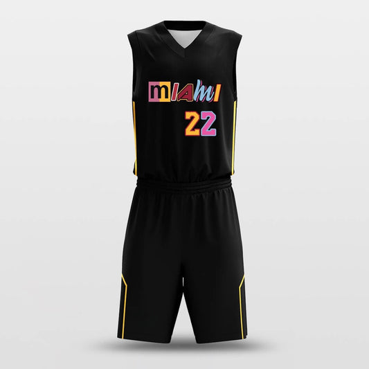Miami -Custom Basketball Jersey with Shorts Subliamted