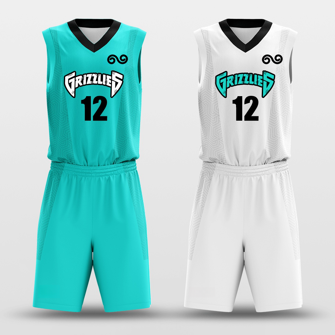 Mountain 2 -Custom Reversible Basketball Jersey with Shorts Subliamted