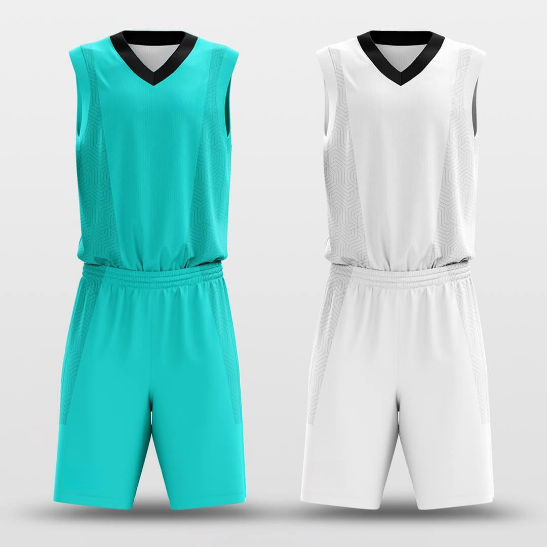 Mountain 2 -Custom Reversible Basketball Jersey with Shorts Subliamted