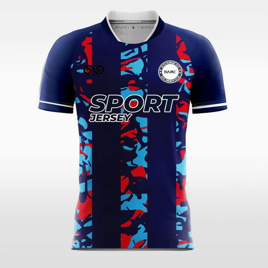 Mystery - Custom Soccer Jersey for Men Navy Sublimated
