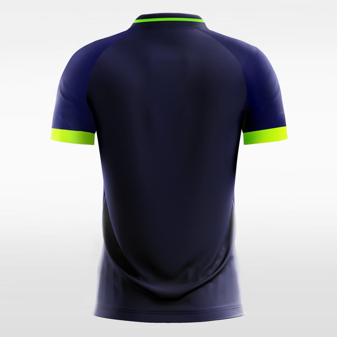 navy blue short sleeve soccer jersey