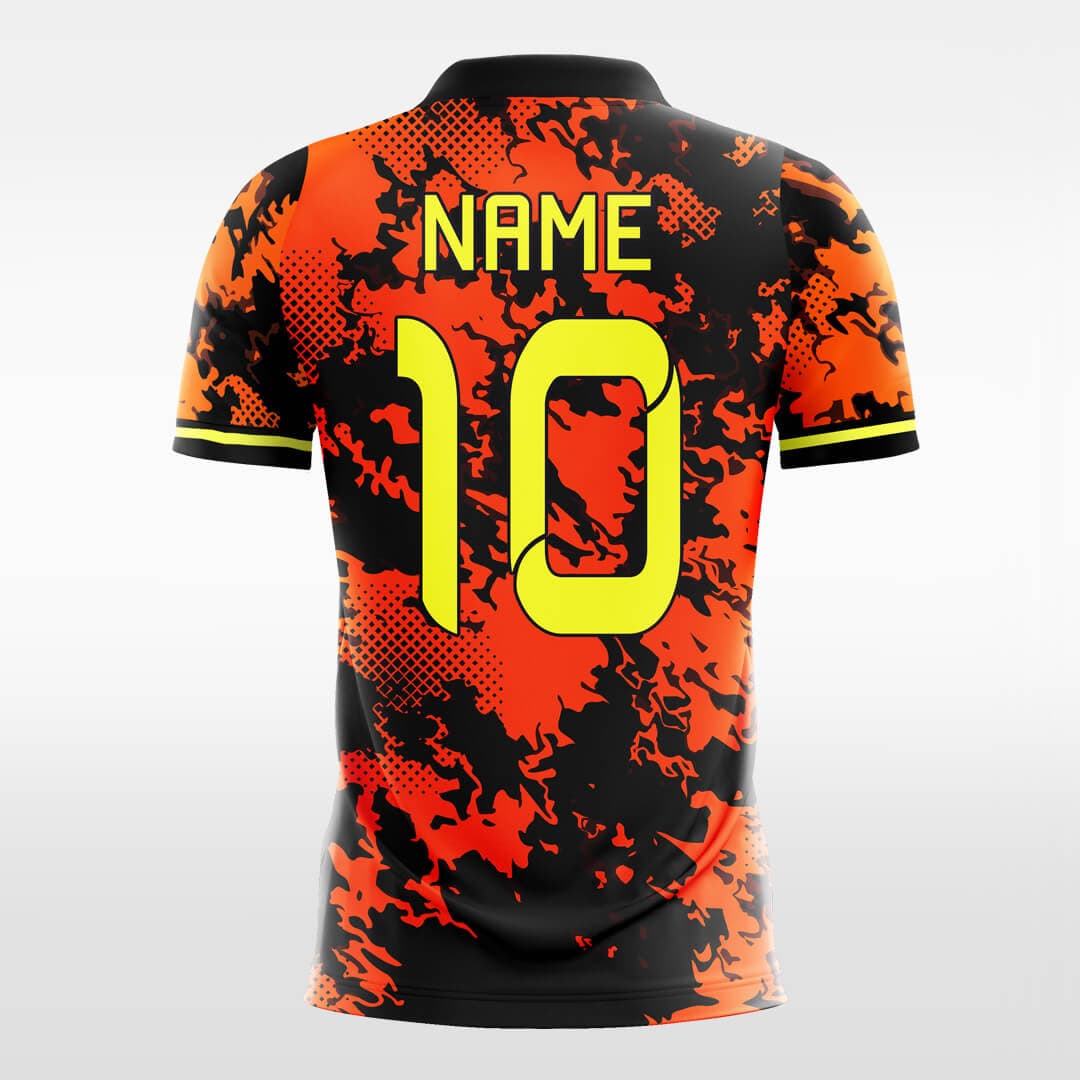 orange custom sublimated soccer jersey