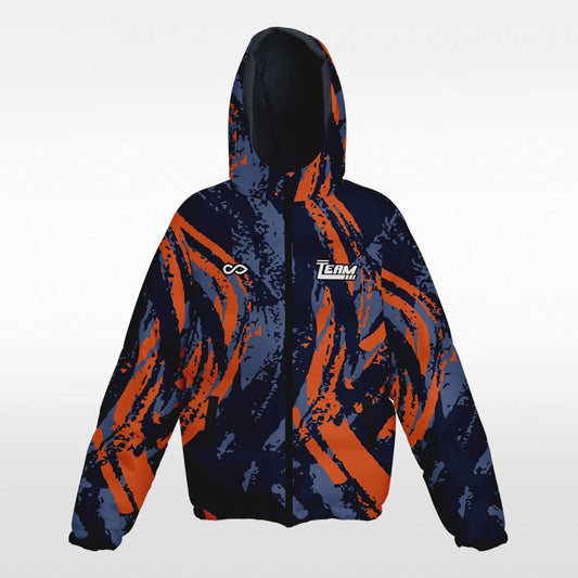 Orange Sand - Custom Winter Jacket Black Sublimated