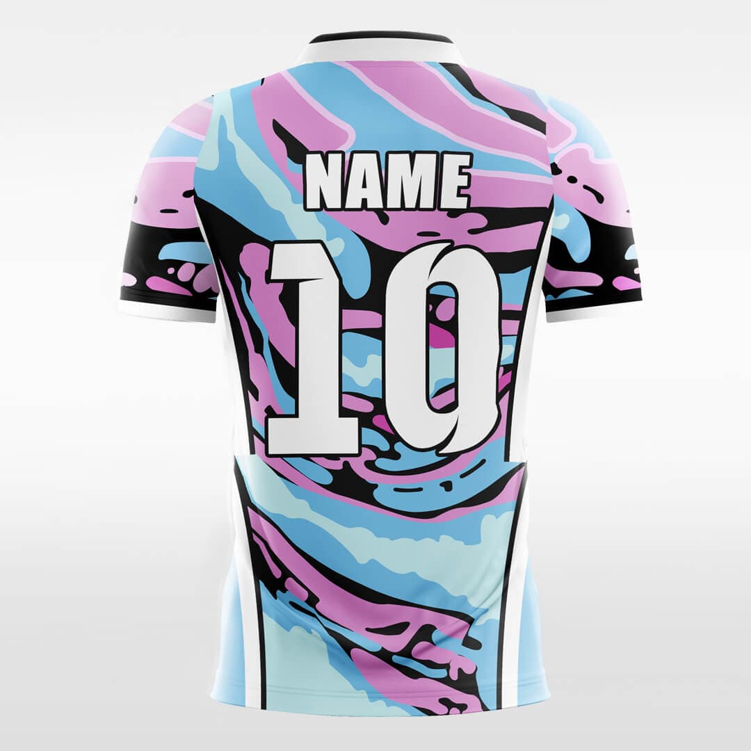 pink short sleeve jersey