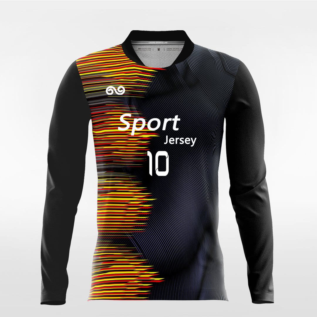 prinstriped long sleeve jersey