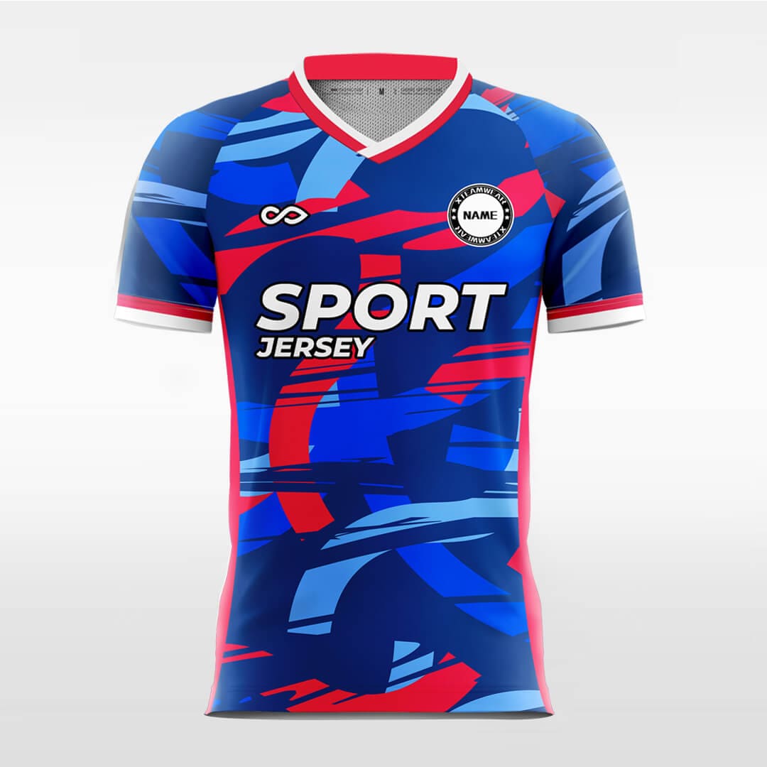 puzzle short sleeve soccer jersey