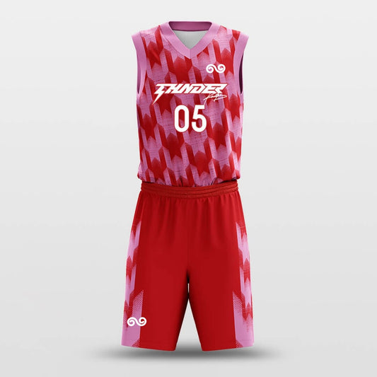 Inverted Reflection -Custom Basketball Jersey with Shorts Subliamted