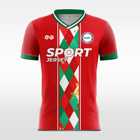 Christmas Classic - Custom Soccer Jersey for Men Red Sublimated
