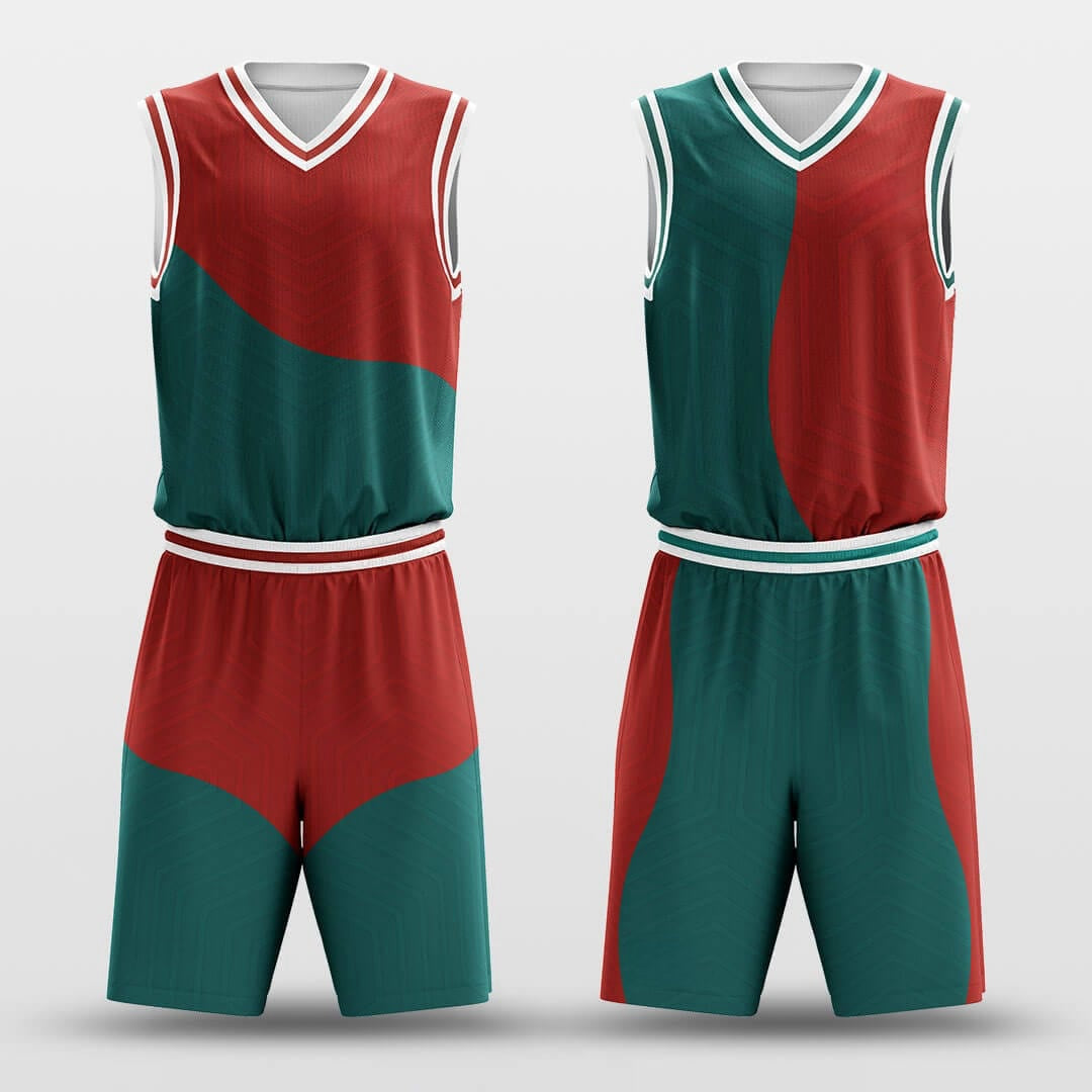 Christmas Maze -Custom Reversible Basketball Jersey with Shorts Subliamted