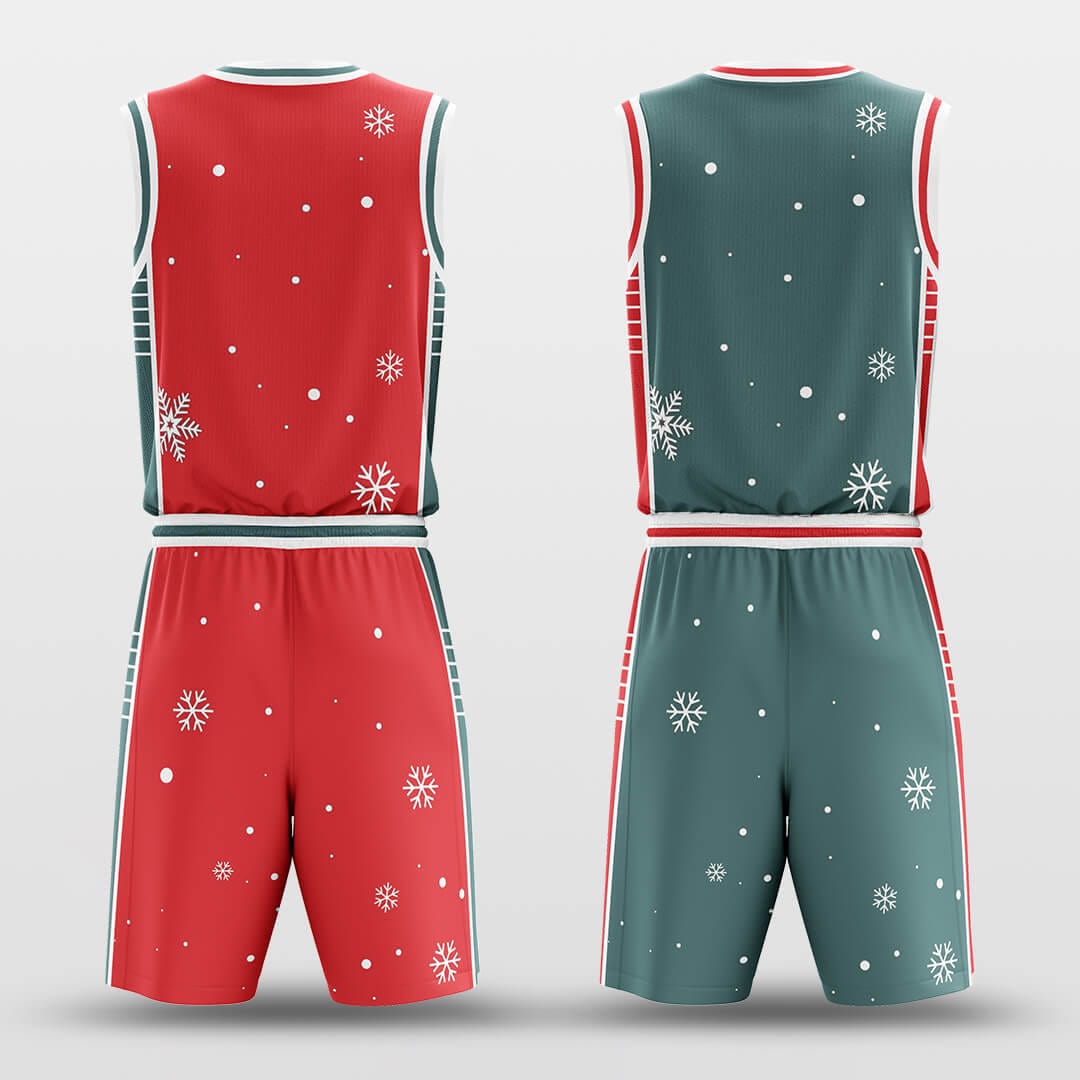   red reversible basketball jersey