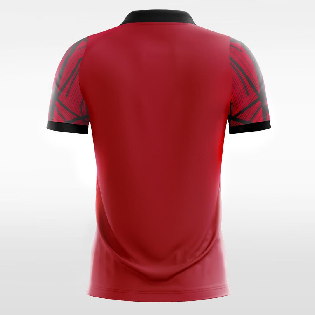 red short sleeve soccer jersey