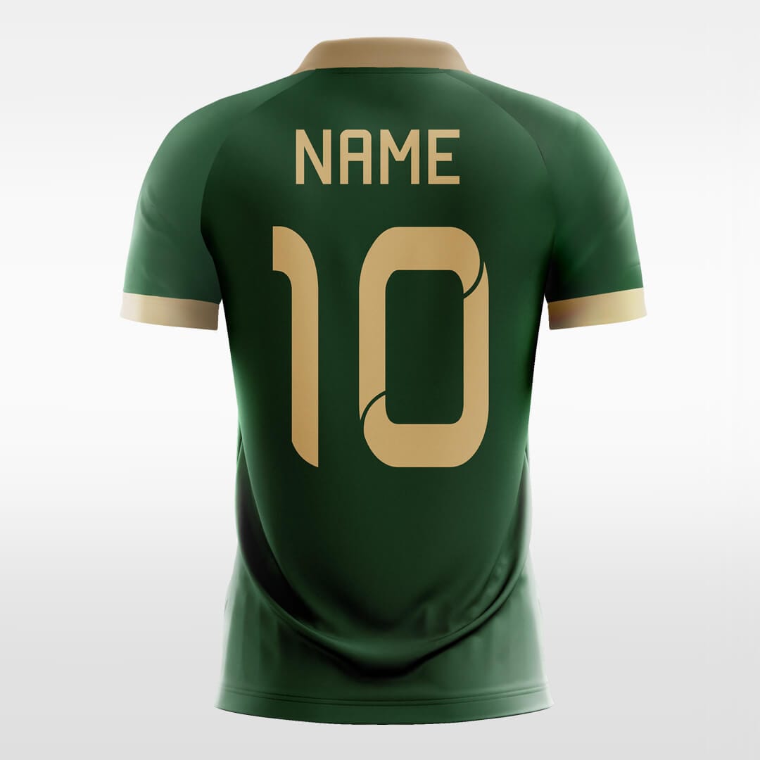 red yard sleeve soccer jersey