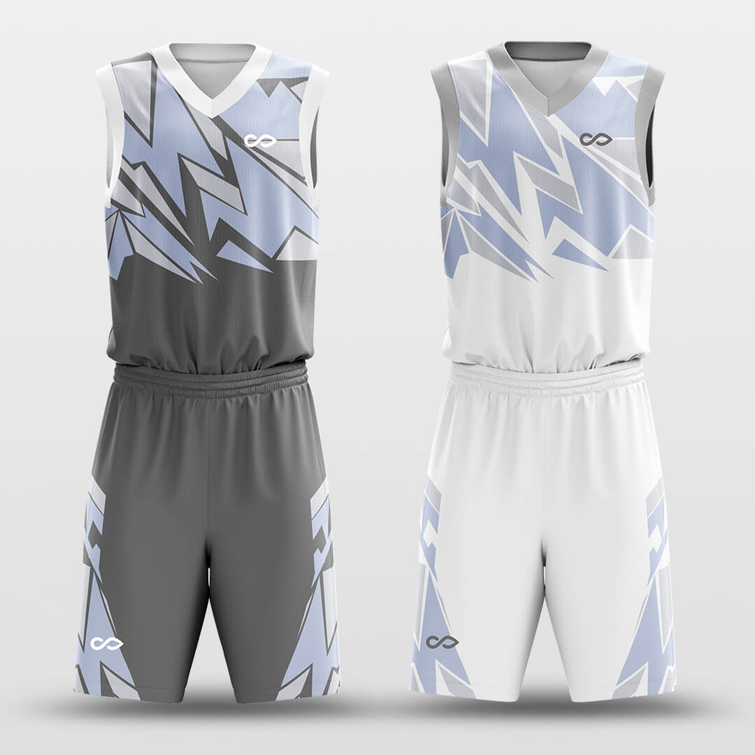 Saw Puzzle -Custom Reversible Basketball Jersey with Shorts Subliamted