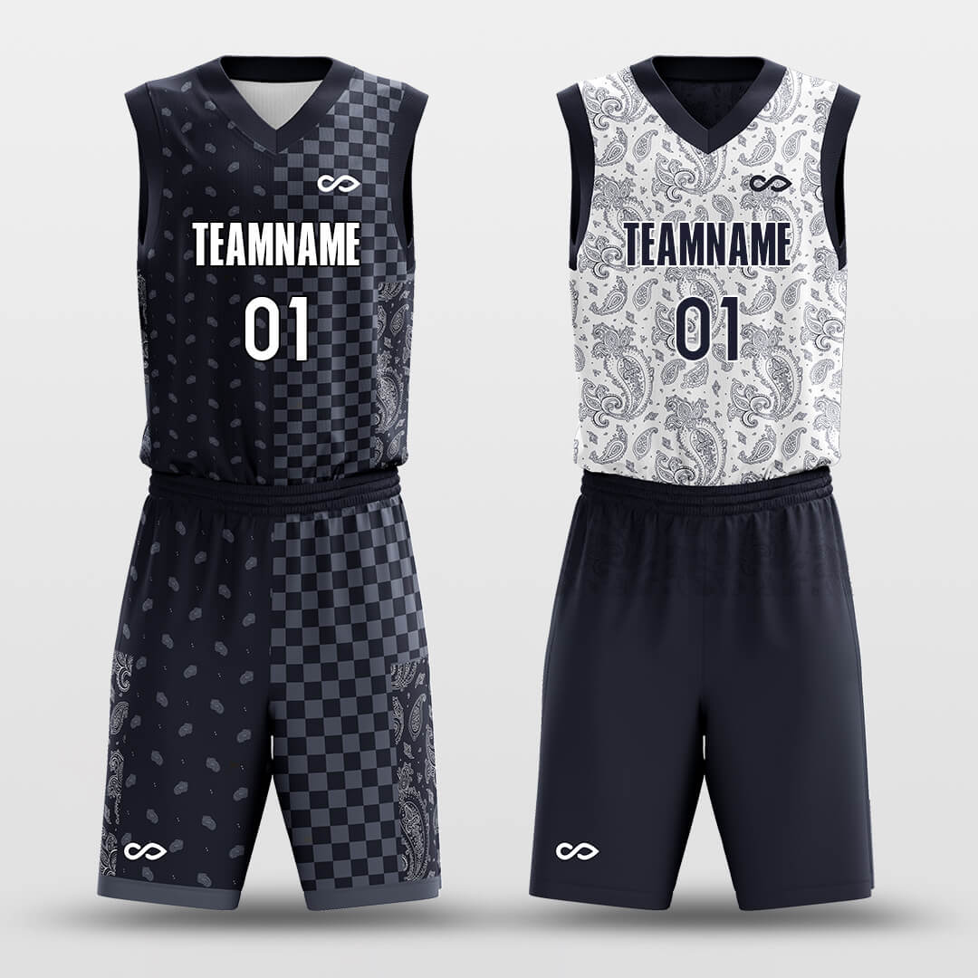 Paisley -Custom Reversible Basketball Jersey with Shorts Subliamted