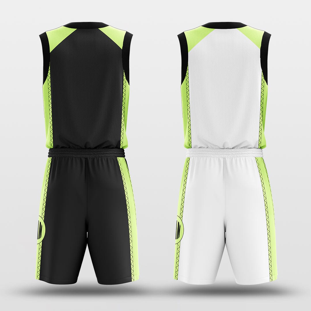 Tiger Teeth -Custom Reversible Basketball Jersey with Shorts Subliamted