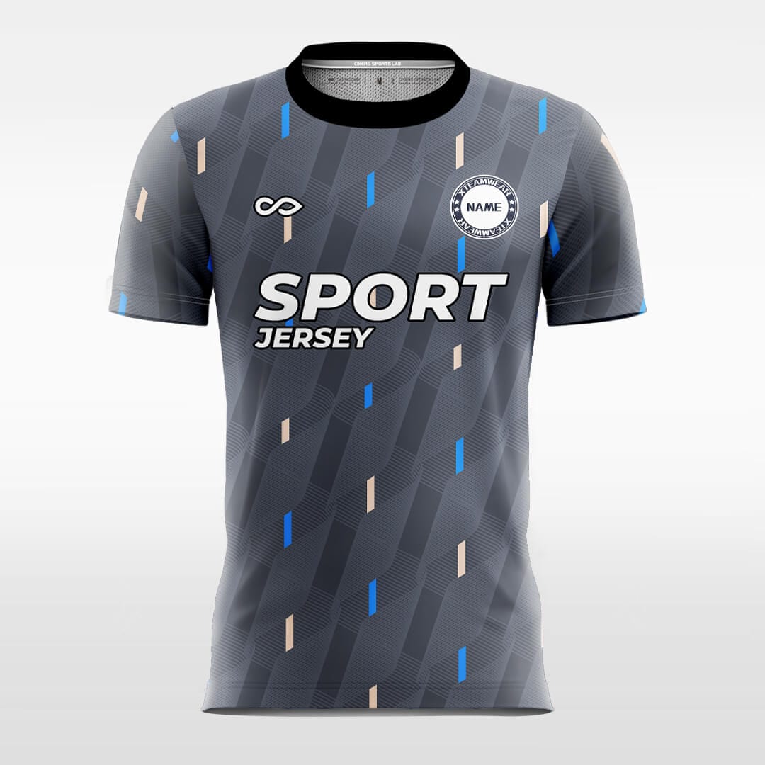 spiral sleeve soccer jersey