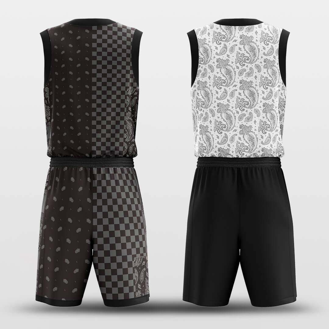 Paisley -Custom Reversible Basketball Jersey with Shorts Subliamted