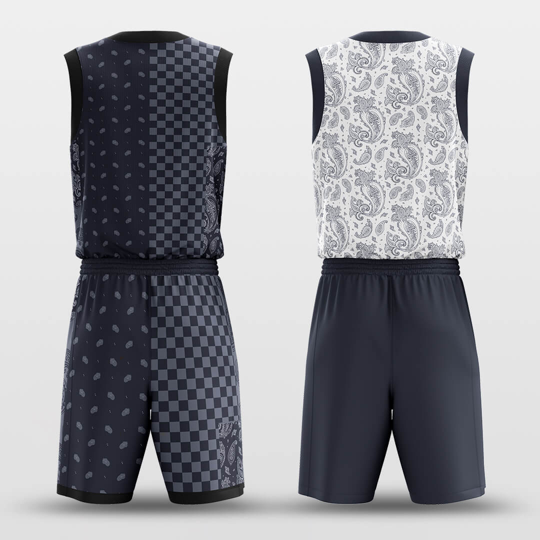 Paisley -Custom Reversible Basketball Jersey with Shorts Subliamted