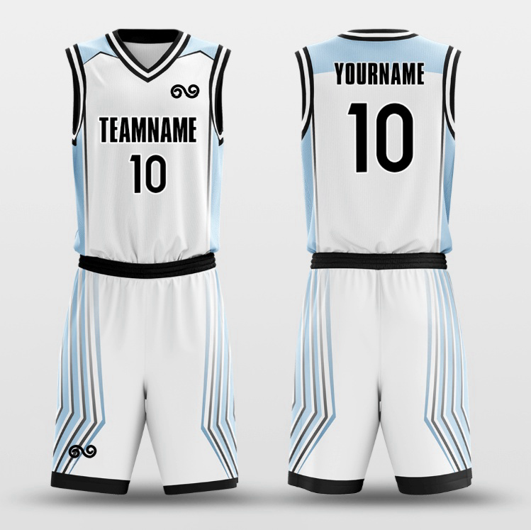 Blue speed -Custom Basketball Jersey with Shorts Subliamted