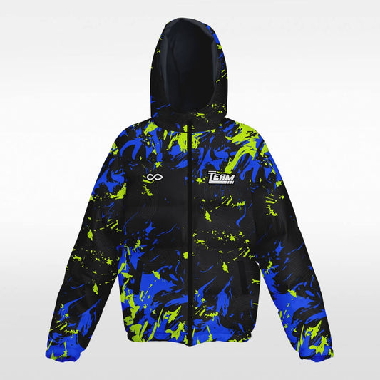 Glow - Custom Winter Jacket Black Sublimated