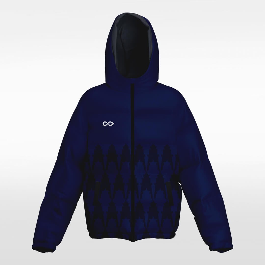     texture long winter coat