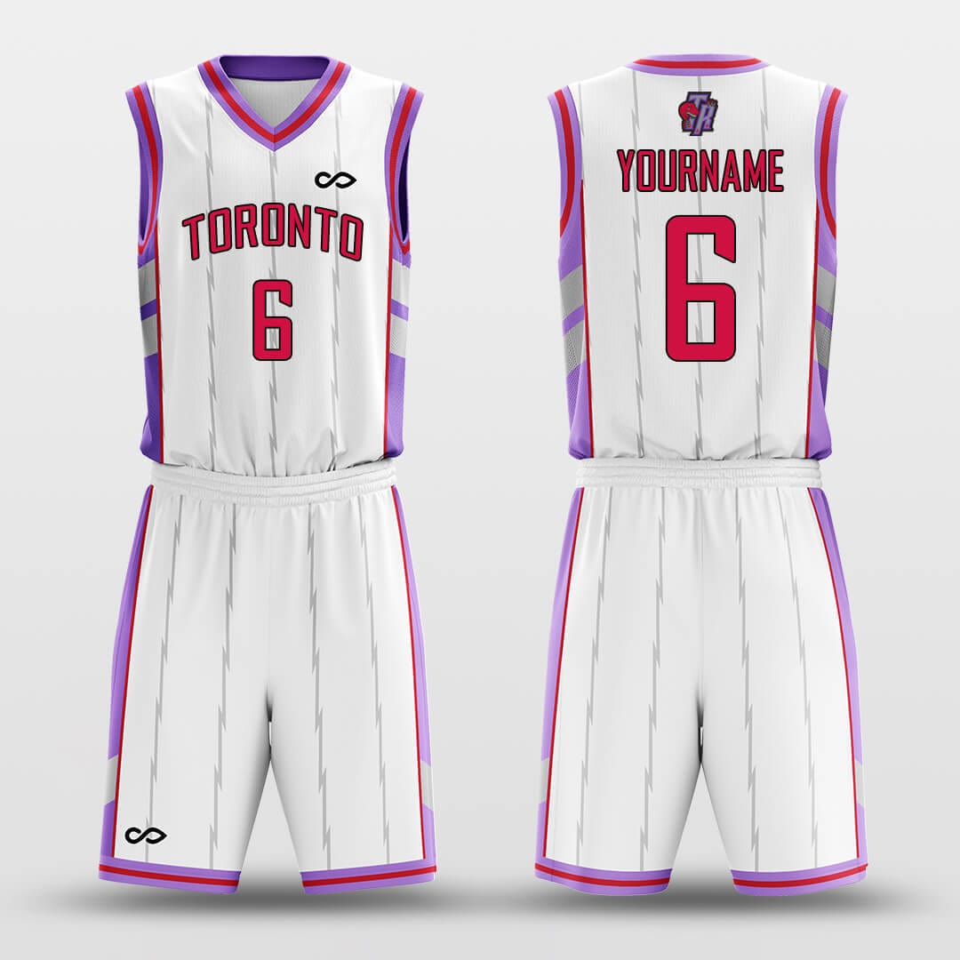 toronto white basketbal jersey kit