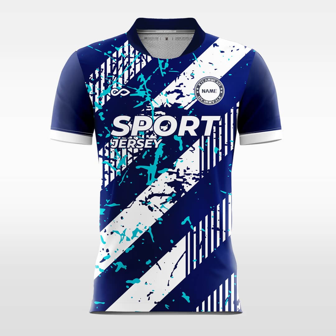 watercolor sublimated short soccer jersey