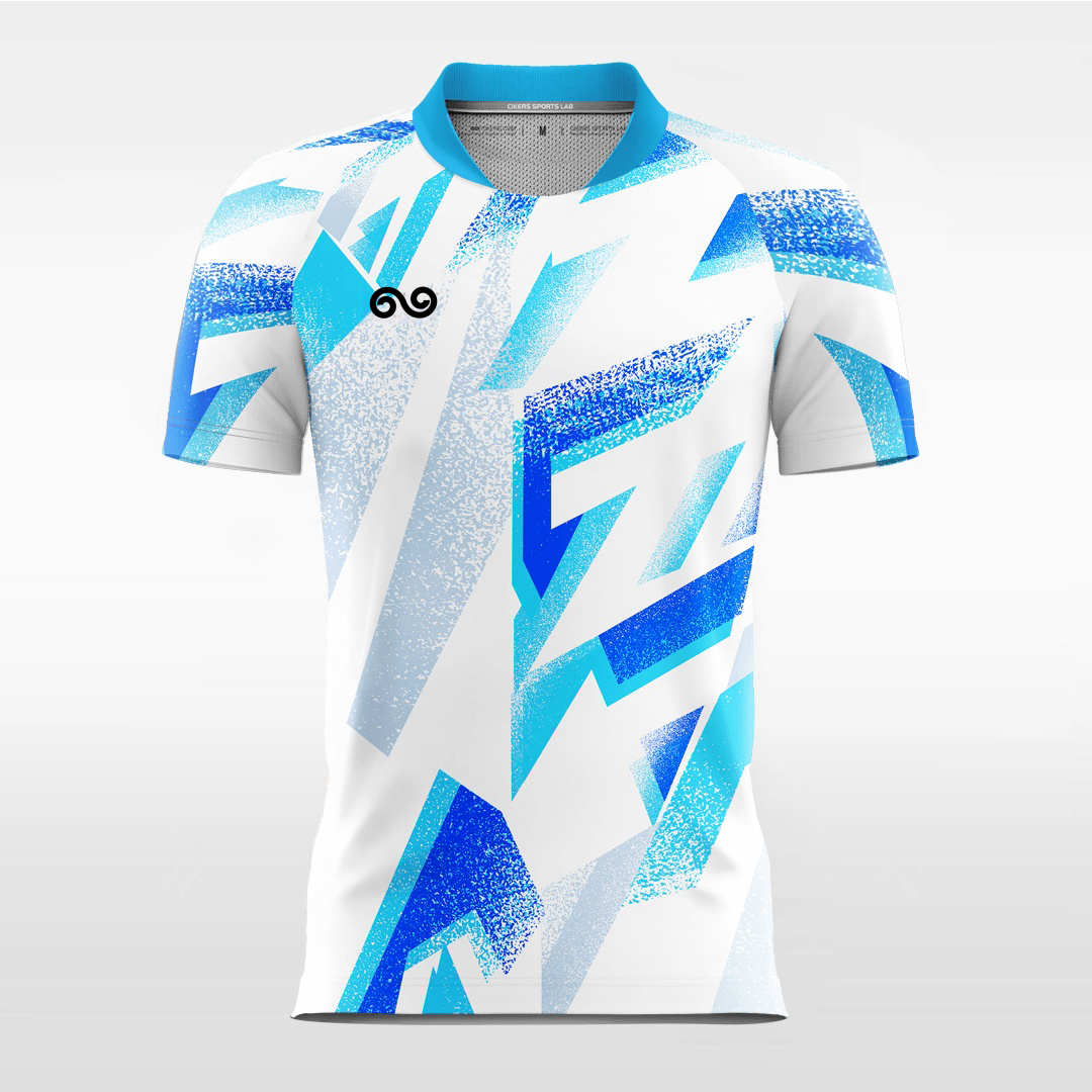 Glacier - Custom Soccer Jersey for Men White Sublimated