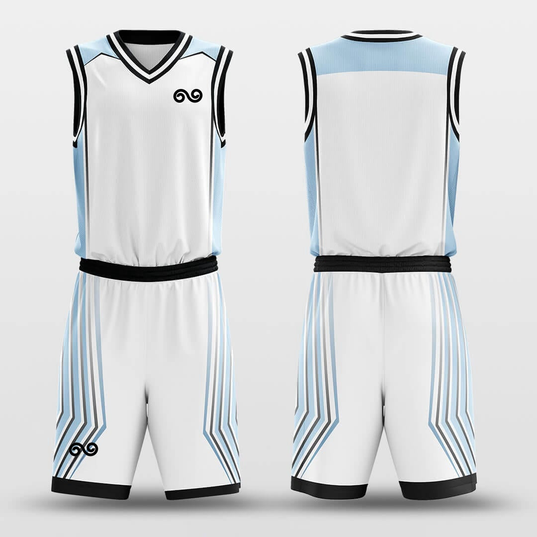 Blue speed -Custom Basketball Jersey with Shorts Subliamted