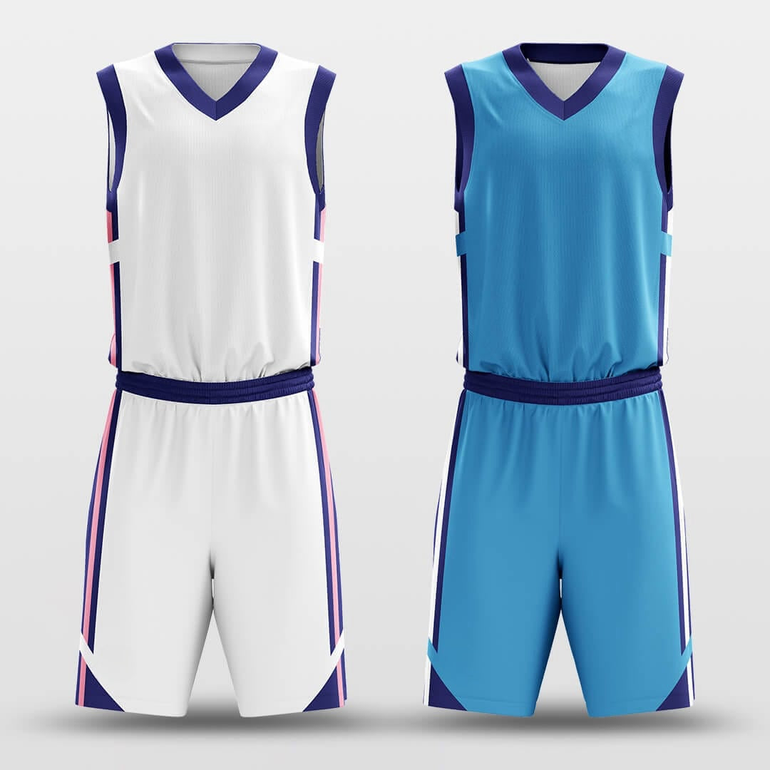 Bubble Gum -Custom Reversible Basketball Jersey with Shorts Subliamted