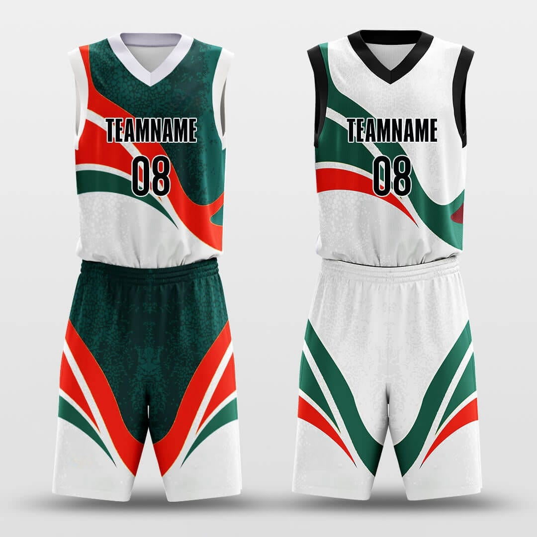 Christmas Antlers -Custom Reversible Basketball Jersey with Shorts Subliamted