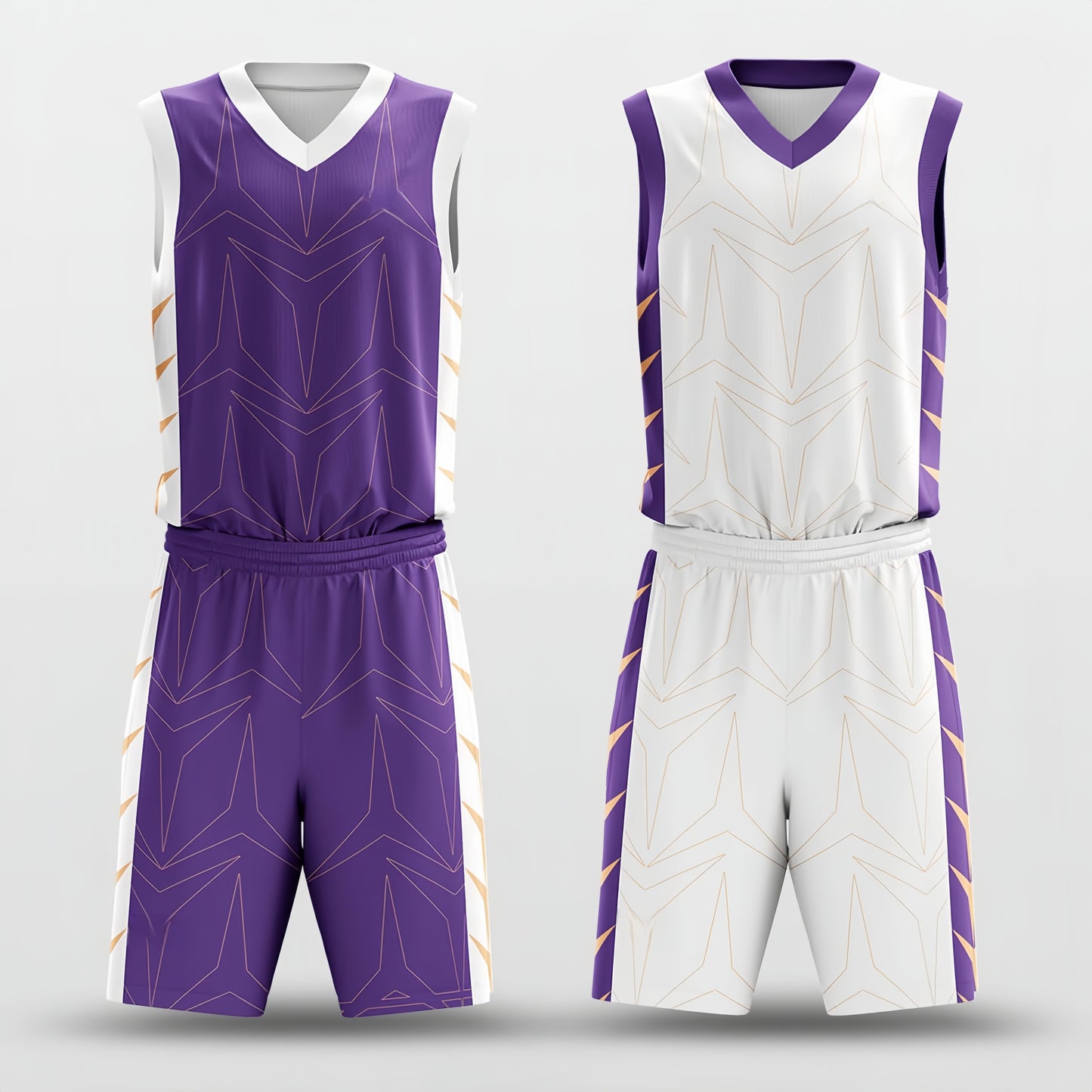 Dart -Custom Reversible Basketball Jersey with Shorts Subliamted