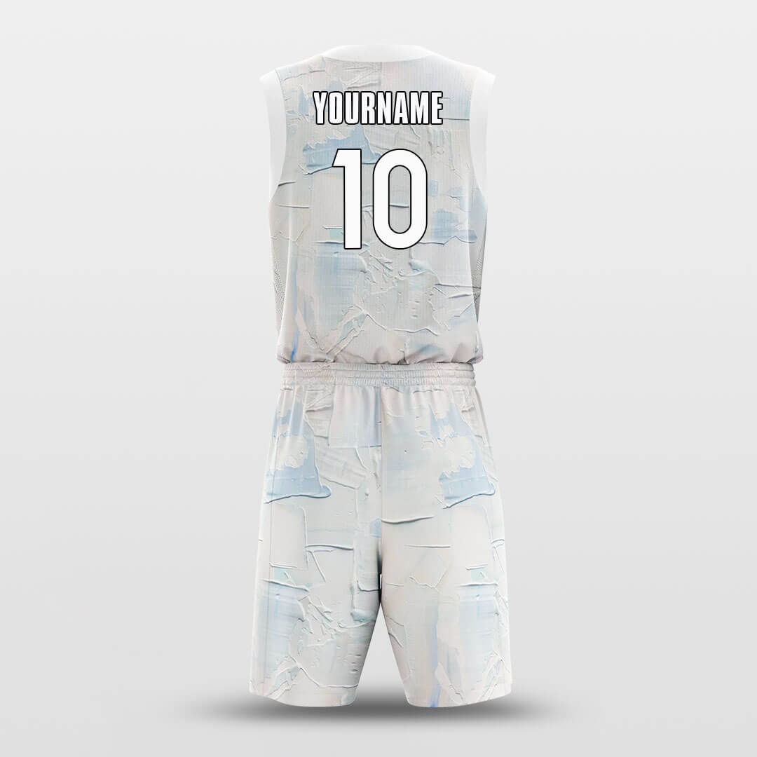 white custom basketball jersey