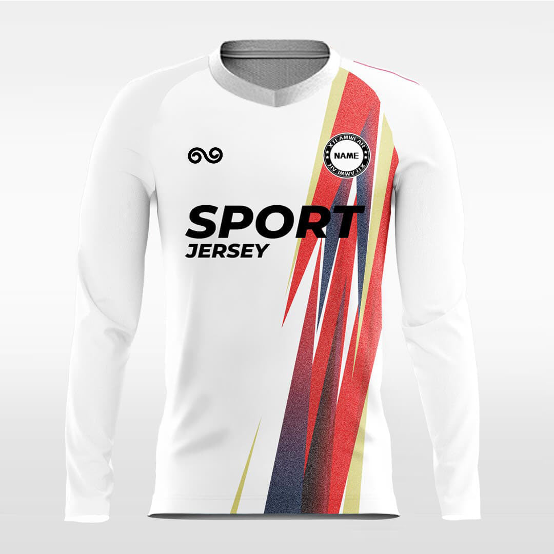 white long sleeve jersey