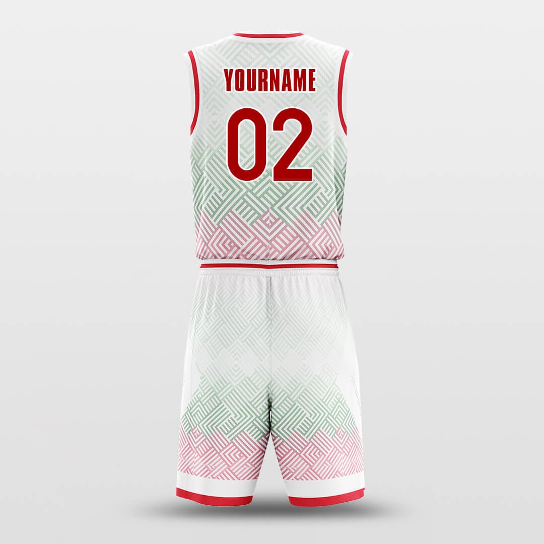     white red basketball jersey