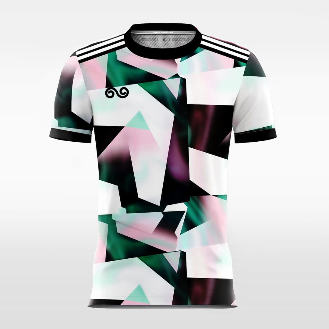 Multicrystal - Custom Soccer Jersey for Men White Sublimated