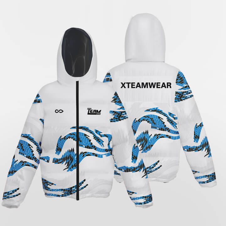    white winter jacket