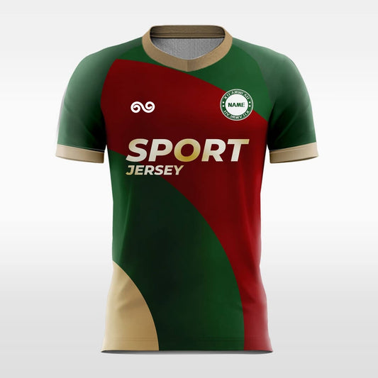 Christmas Yard - Custom Soccer Jersey for Men Green Sublimated