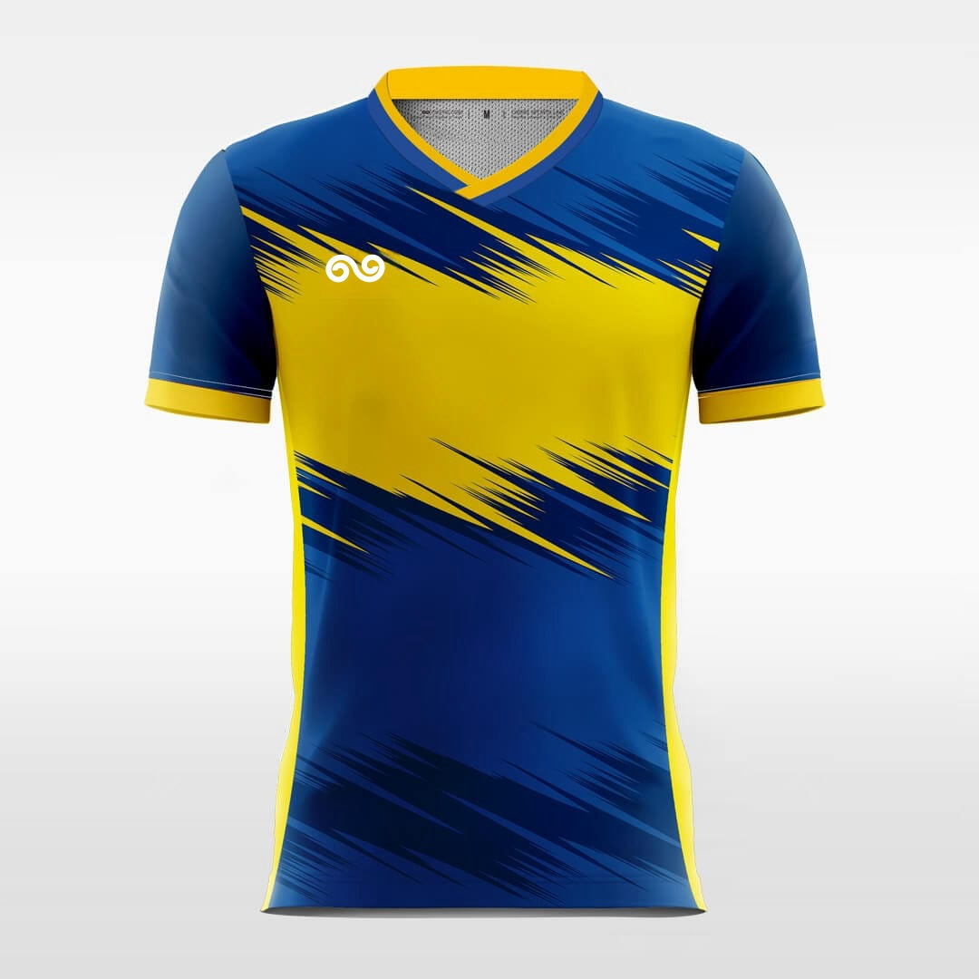 Flash Light - Custom Soccer Jersey for Men Blue Sublimated