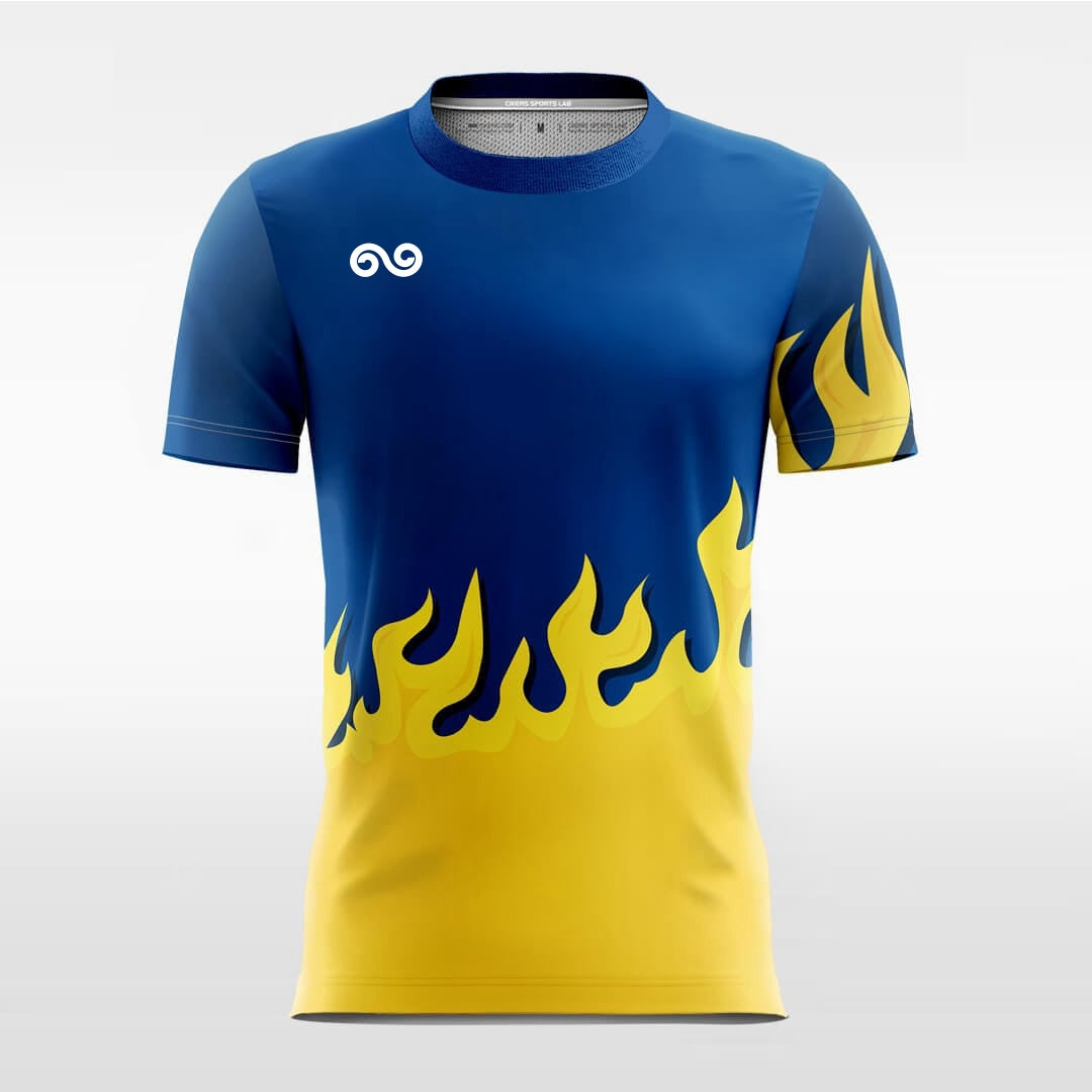 Flare - Custom Soccer Jersey for Men Blue Sublimated