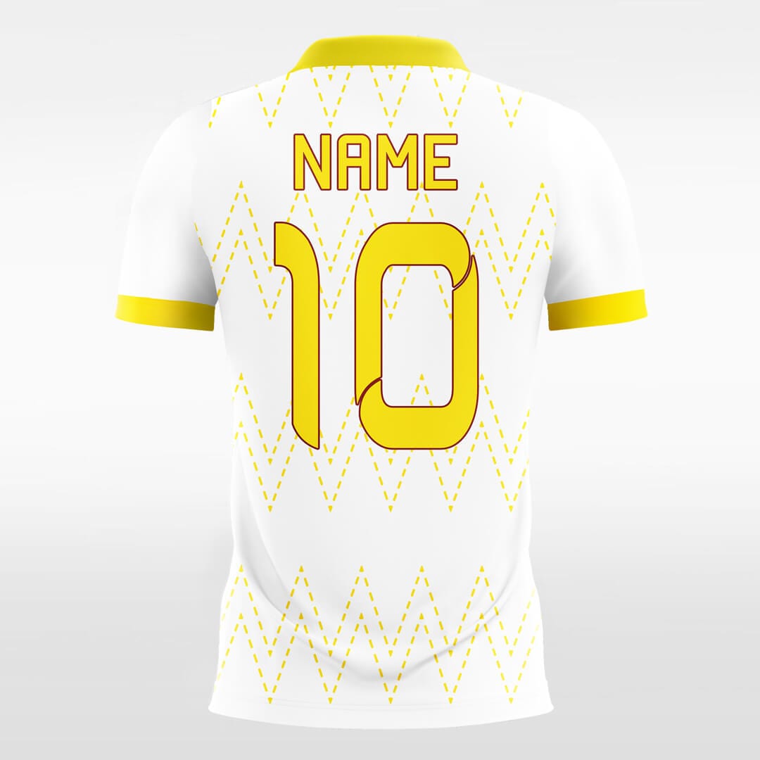 yellow short sleeve soccer jersey